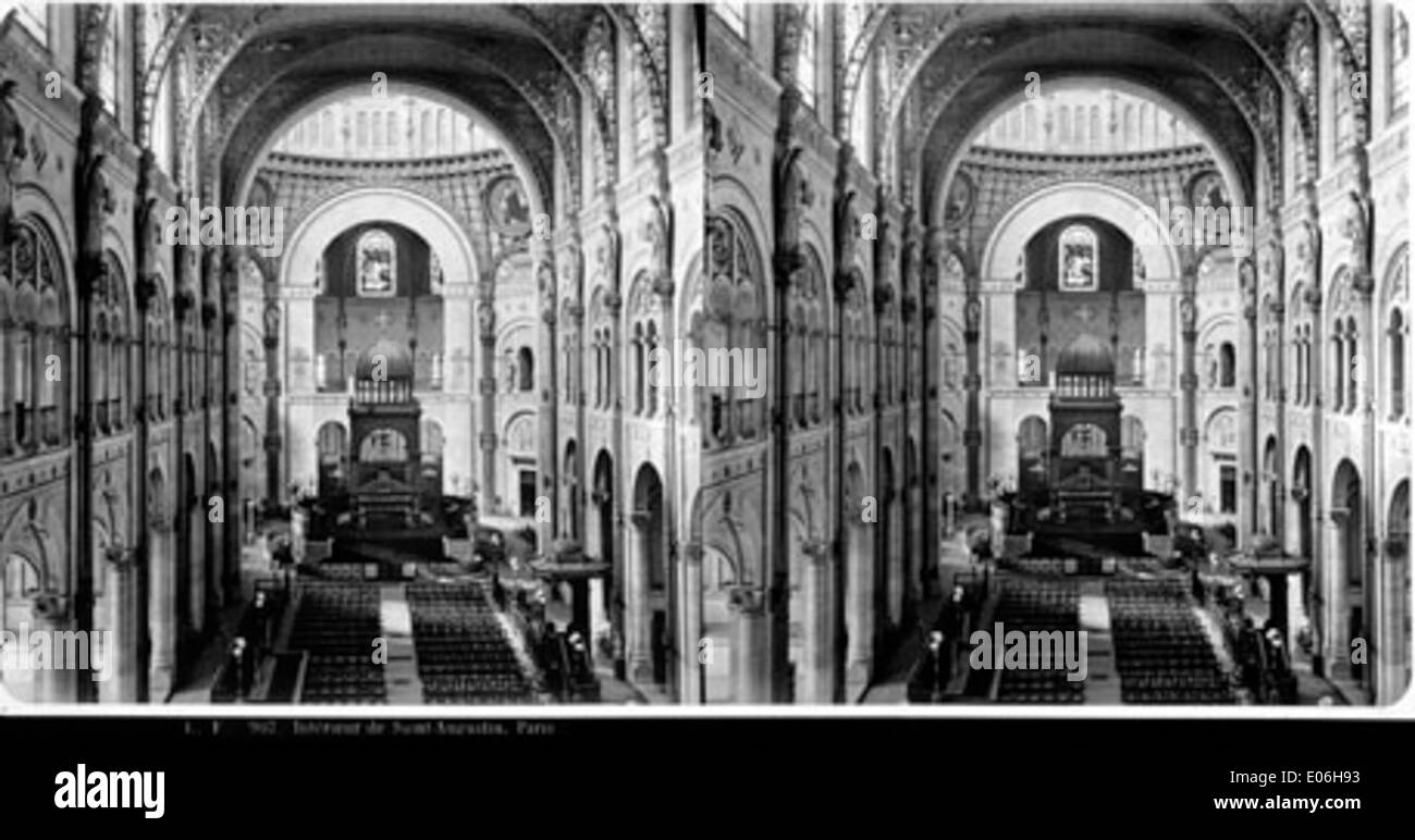 Intérieur de SaintAugustin, Paris Stock Photo Alamy