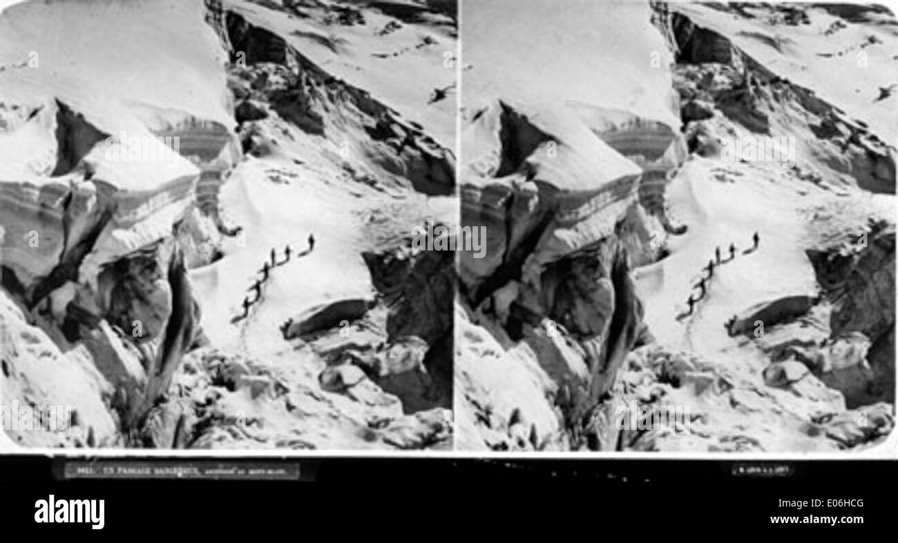 Perilous Example A photograph illustrating the dangerous passage during an ascent of ...