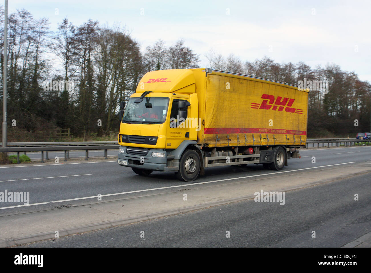 Dhl truck hi-res stock photography and images - Alamy