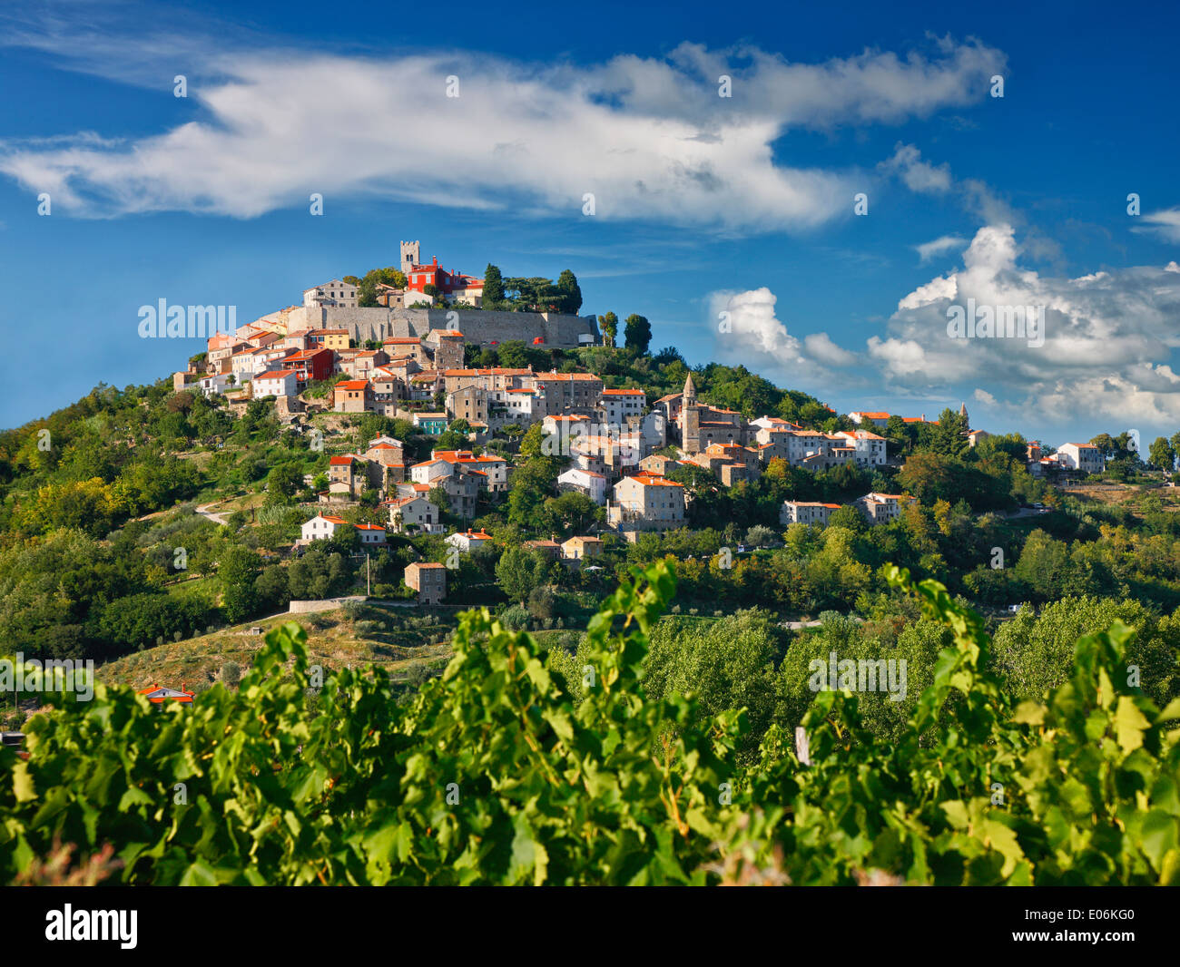 Motovun, Croatia.Small town in Istria. Stock Photo
