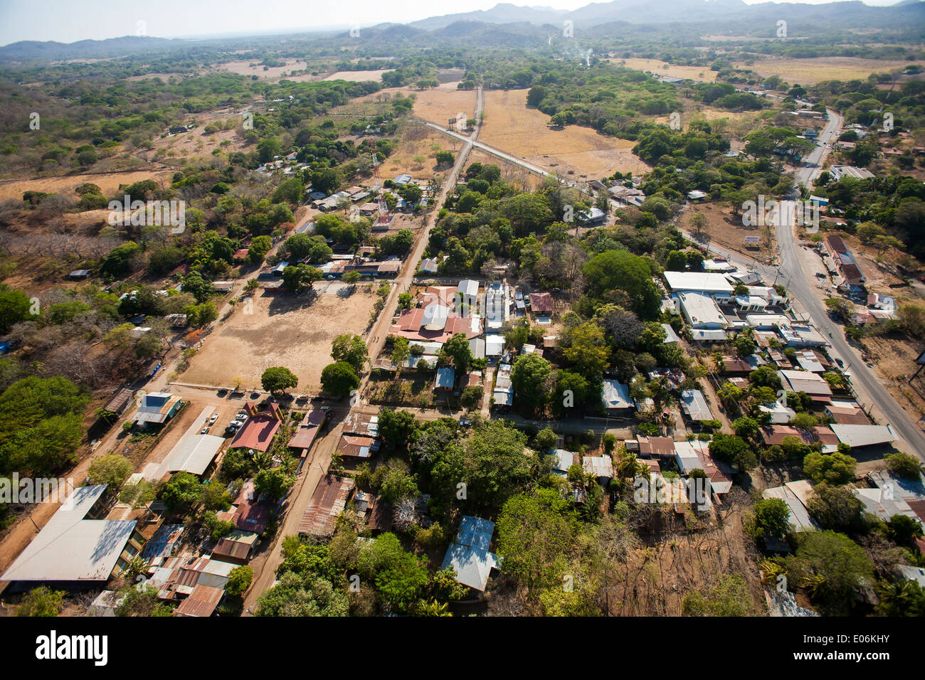 An Aerial View From Gyrocopter Of Huacas Town Surrounded By Dry Stock Photo Alamy An Aerial View From Gyrocopter Of Huacas Town Surrounded By Dry Stock Photo Alamy