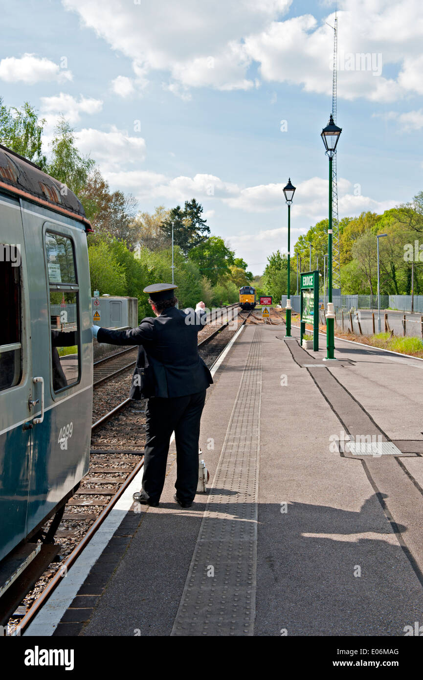 Eridge station on the Spa Valley Railway, Stock Photo