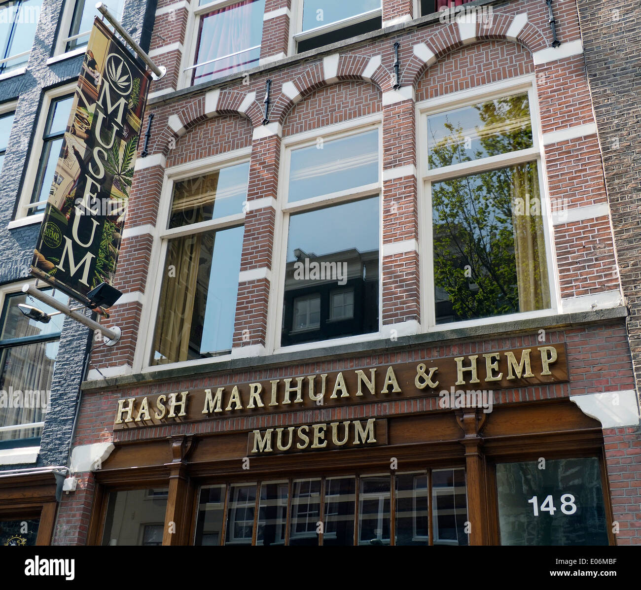 Hash Marijuana & Hemp Museum in Amsterdam Stock Photo