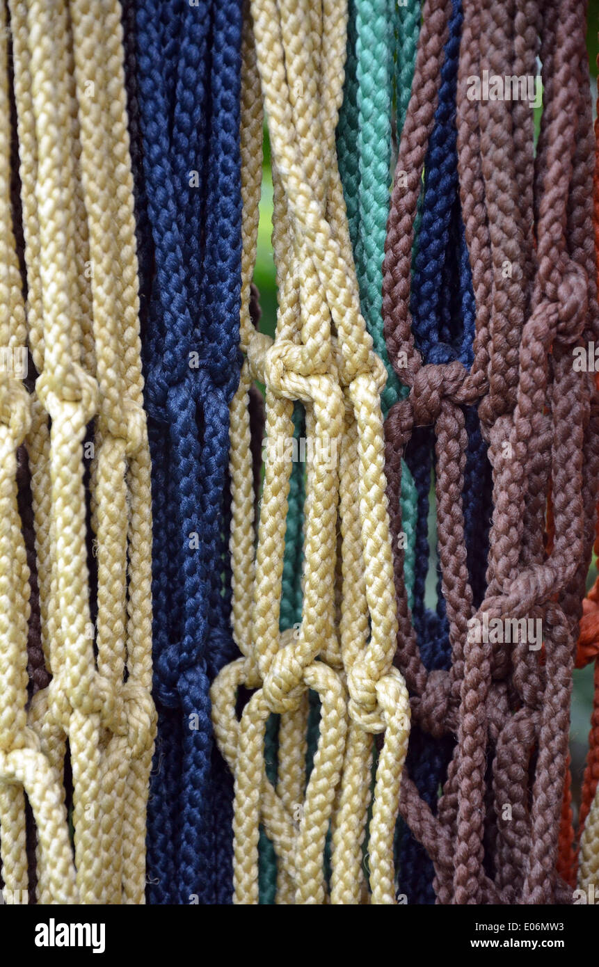 Colorful braided macrame pattern Stock Photo - Alamy
