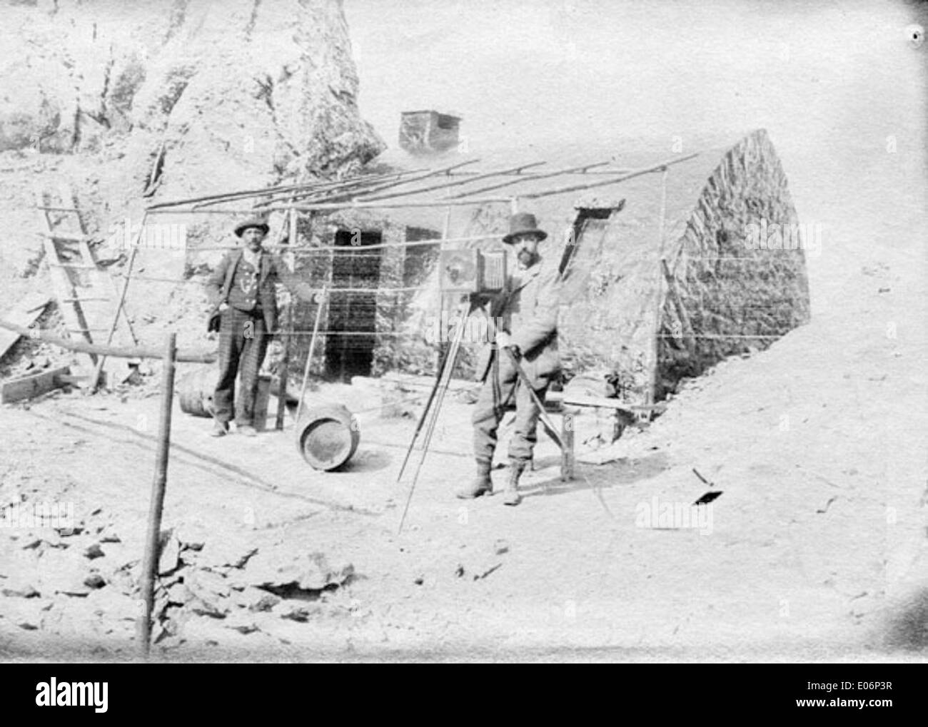 Hillside shelter Black and White Stock Photos & Images - Alamy