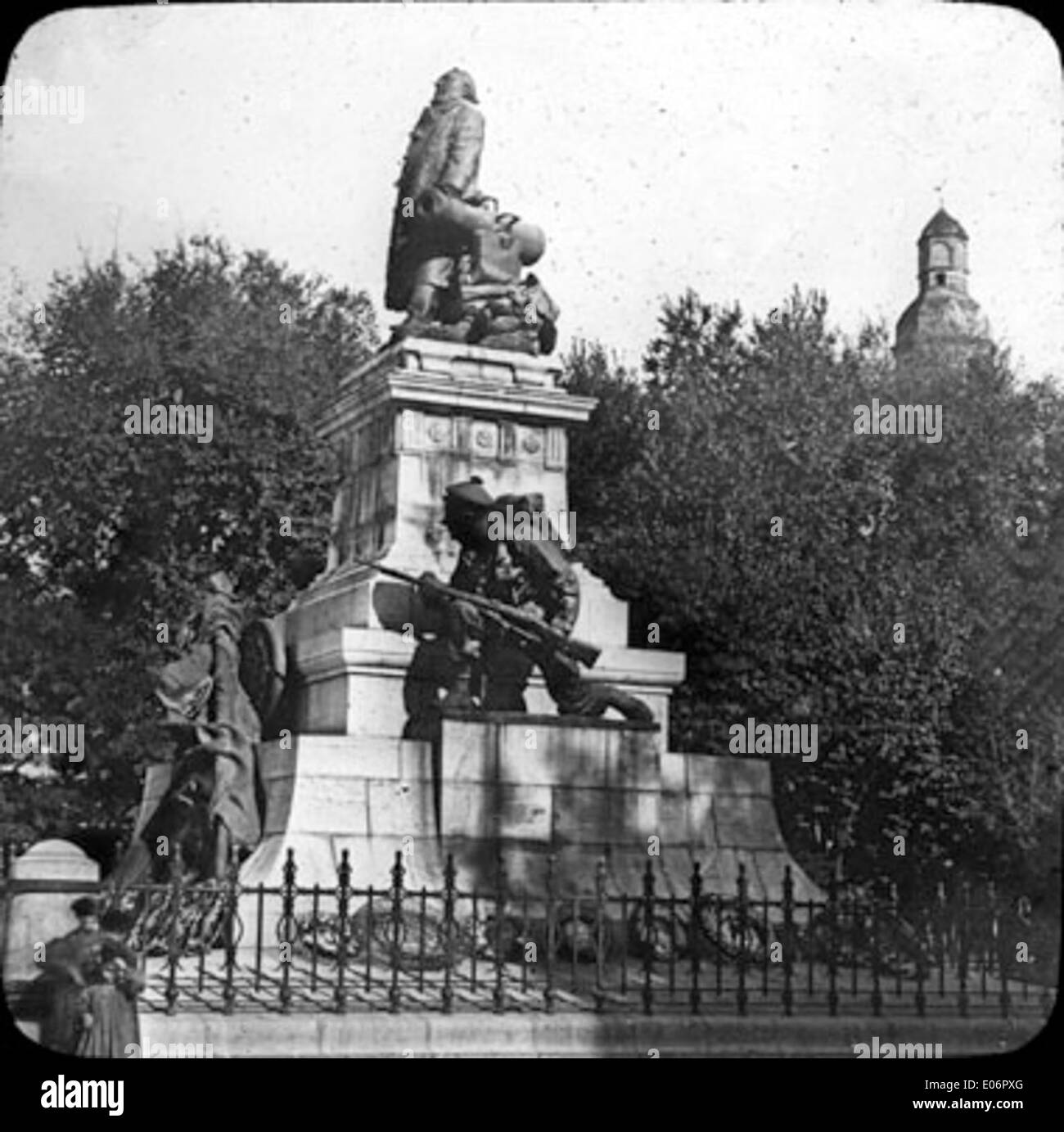 Gambetta monument Black and White Stock Photos & Images - Alamy