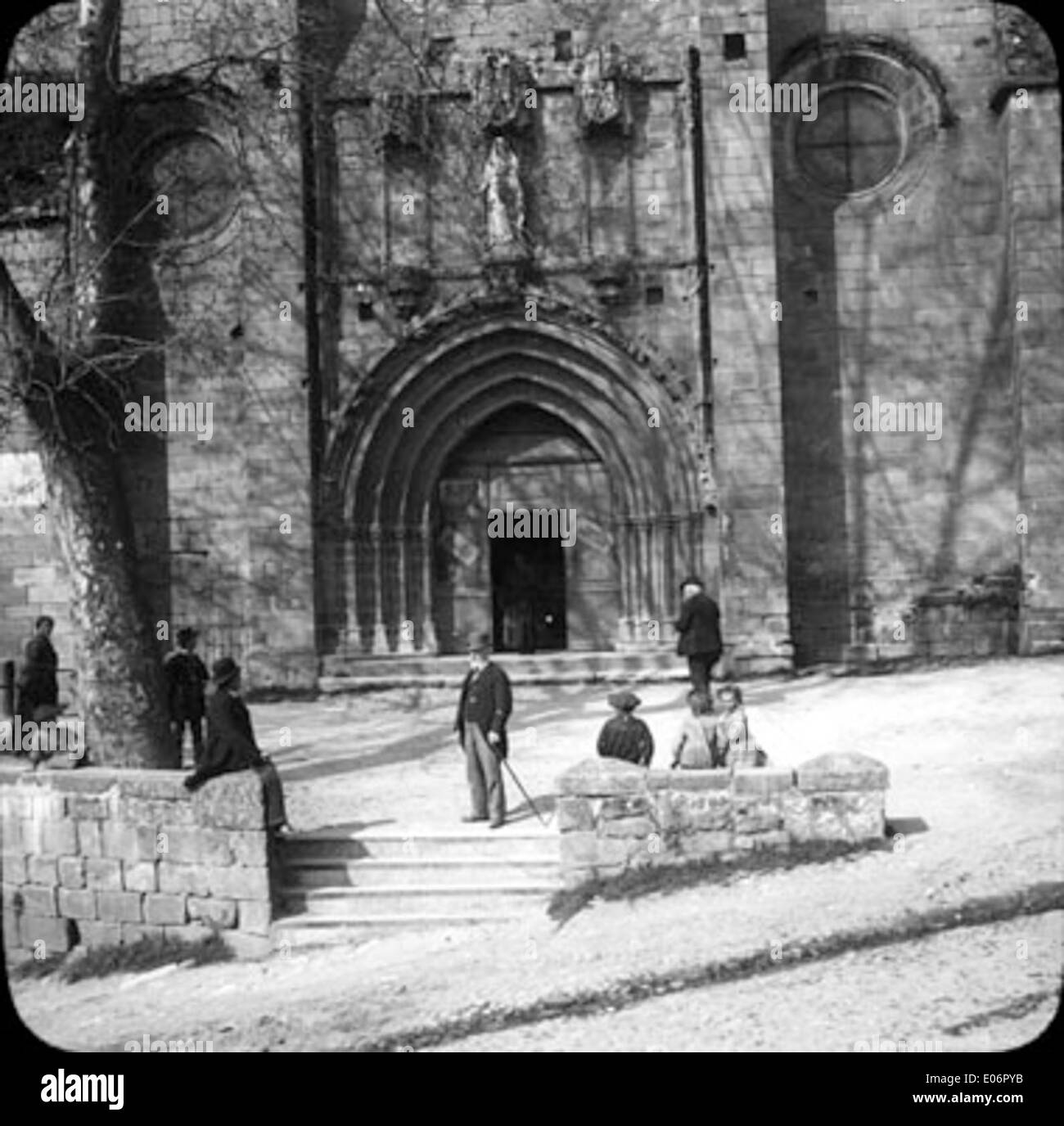 Notre-Dame-du-Puy, portail, Figeac Stock Photo