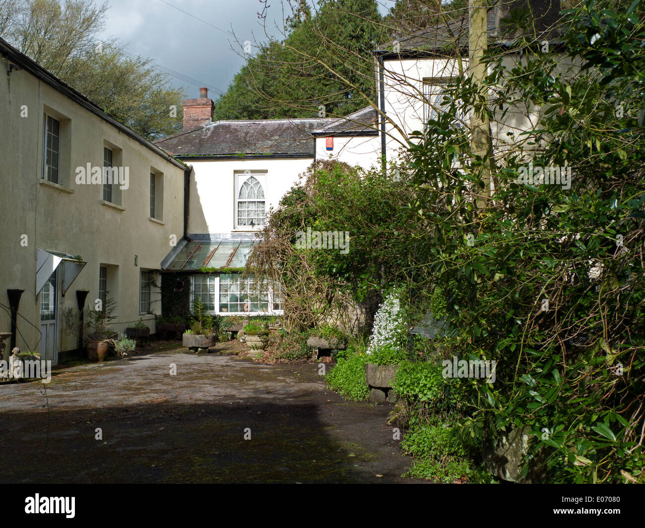 Fern Hill farmhouse subject of Dylan Thomas's poem and childhood haunt Llangain, Carmarthenshire Wales UK  KATHY DEWITT Stock Photo