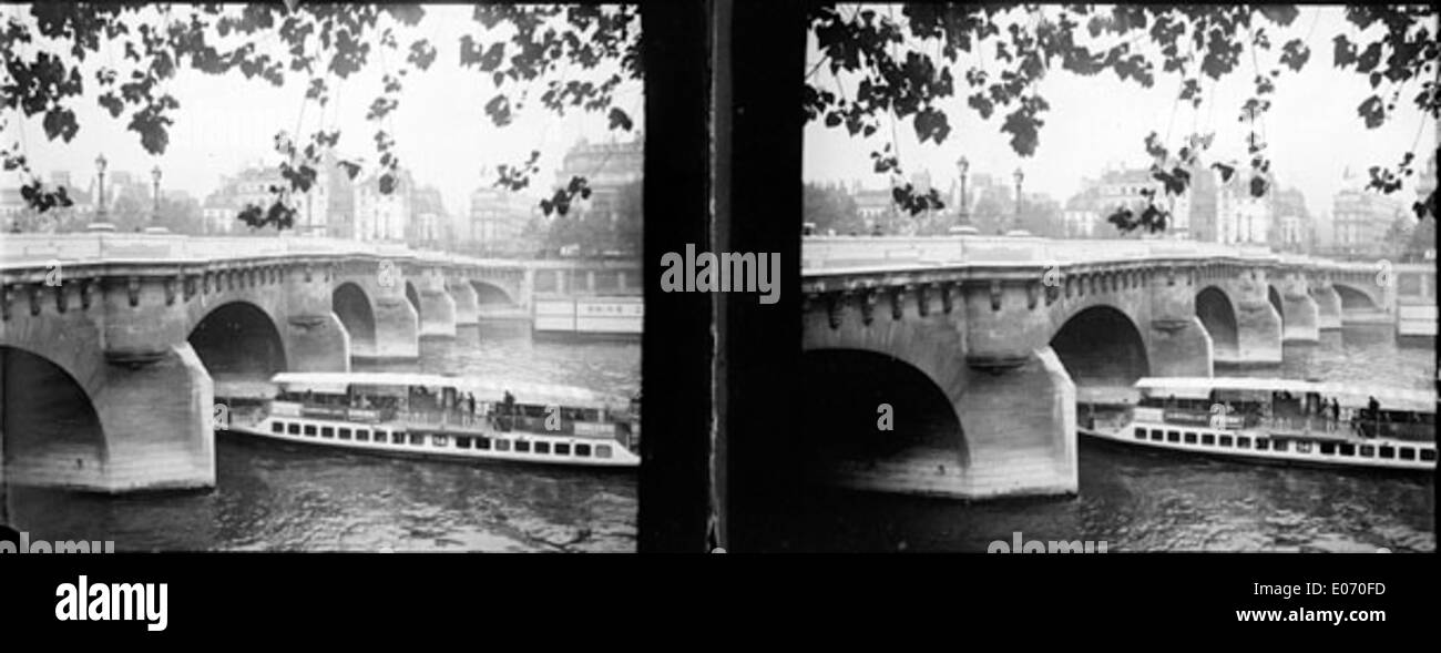 PontNeuf et bateaumouche, Paris Stock Photo Alamy