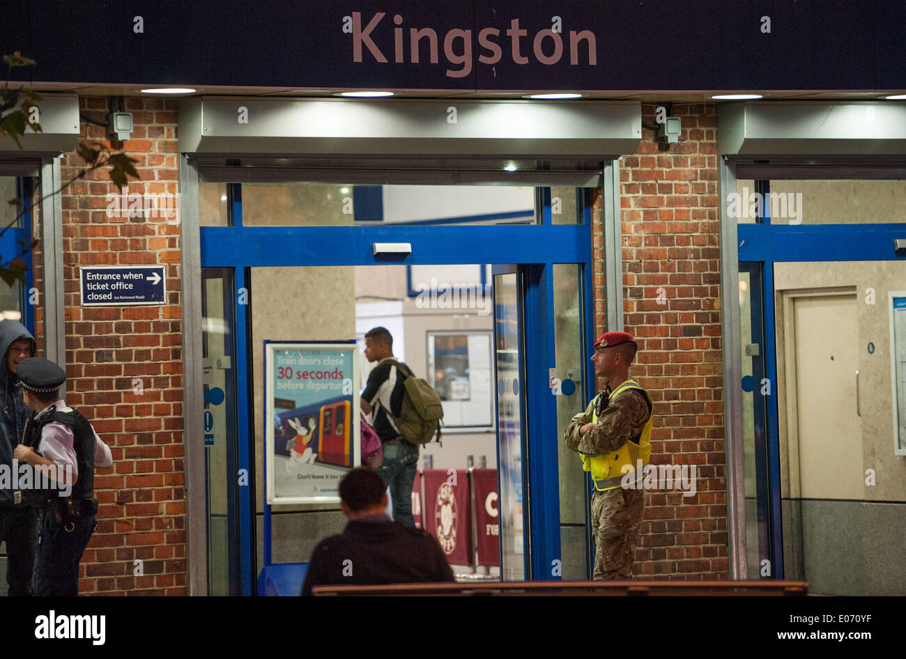 London, UK. 03/05/2014. The Royal Military Police on patrol with the