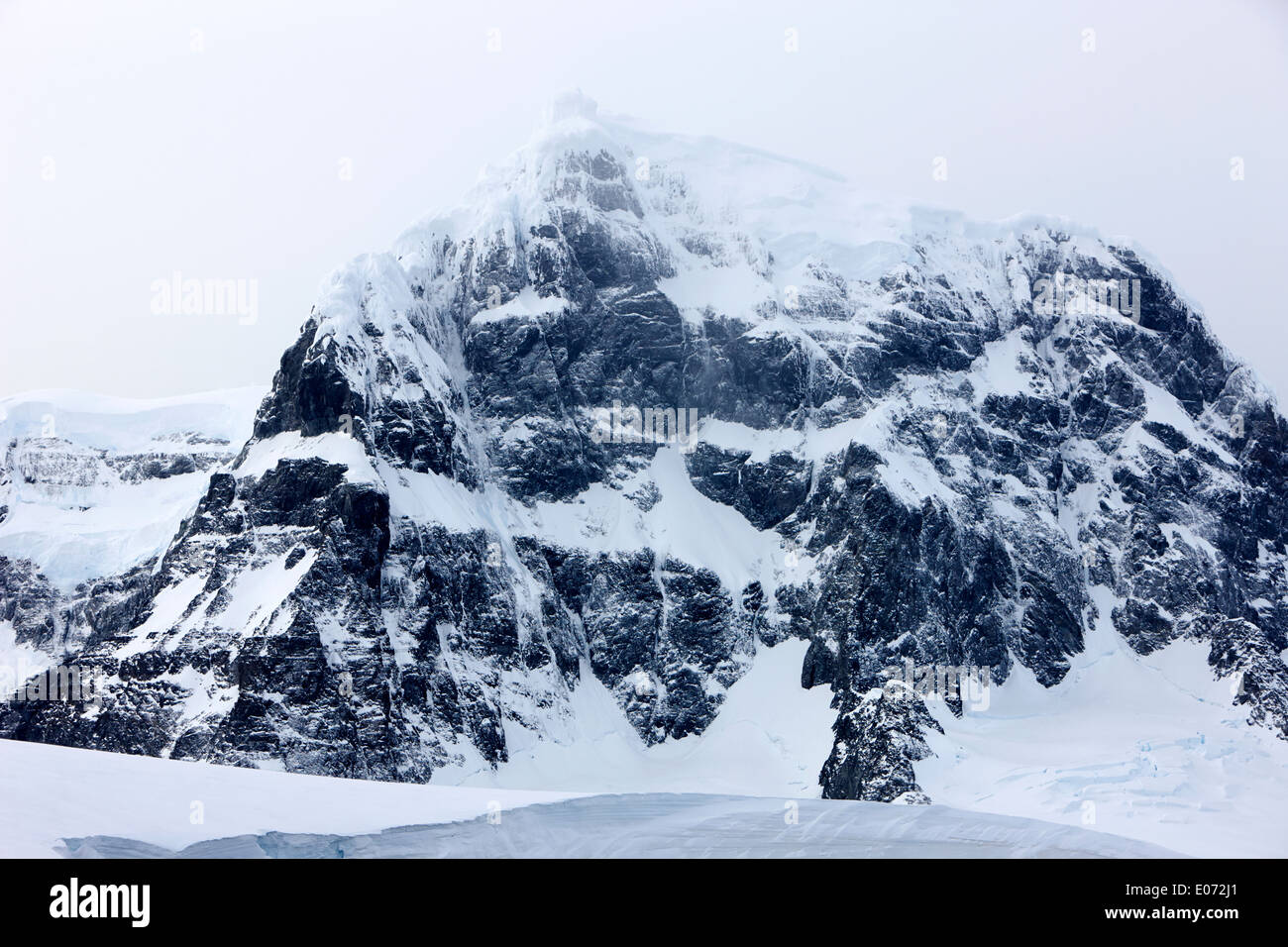 luigi peak fief range wiencke island Antarctica Stock Photo