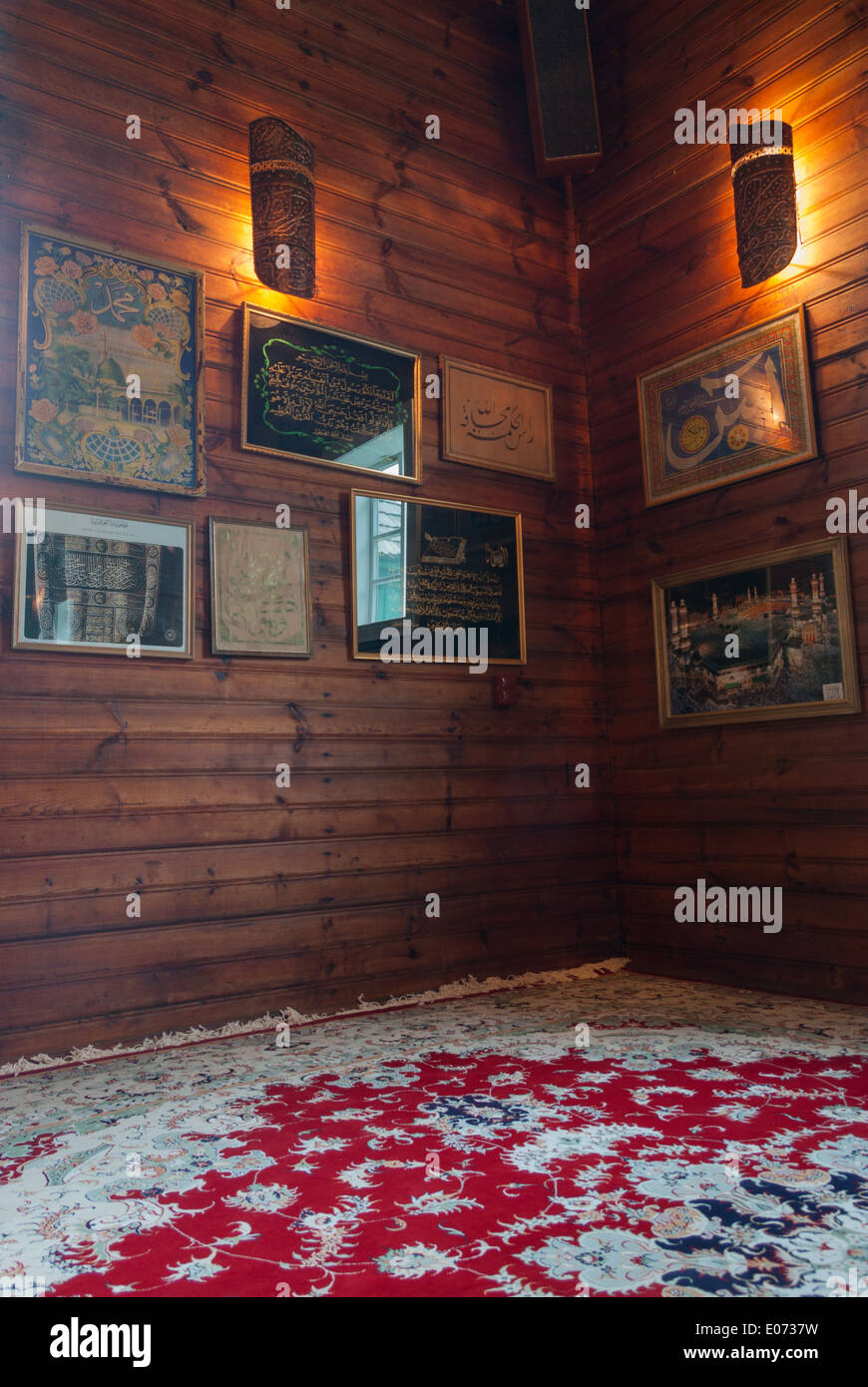 Old Wooden Tatar Mosque, Kruszyniany, Podlasie, eastern Poland Stock Photo