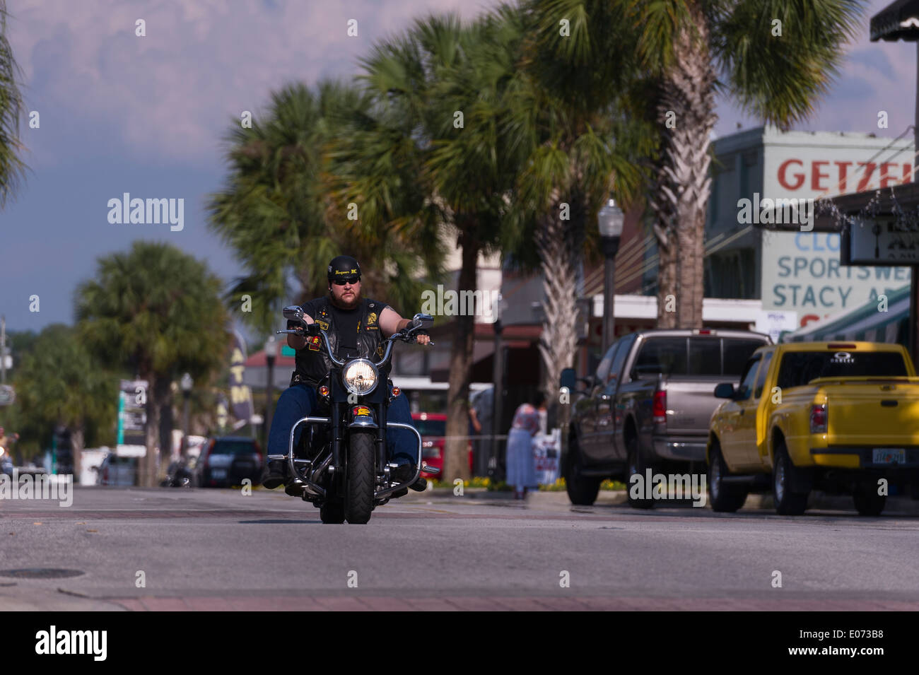 Main Street Leesburg, Florida during the 2014 Leesburg Bikefest annual