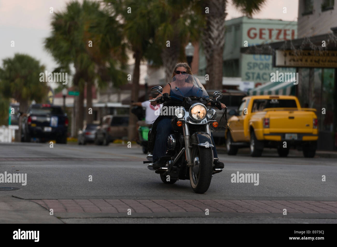 Main Street Leesburg, Florida during the 2014 Leesburg Bikefest annual