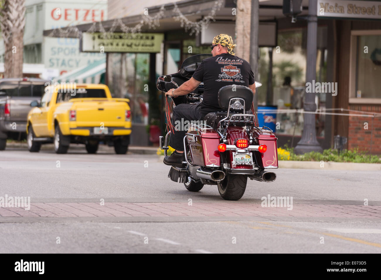 Main Street Leesburg, Florida during the 2014 Leesburg Bikefest annual