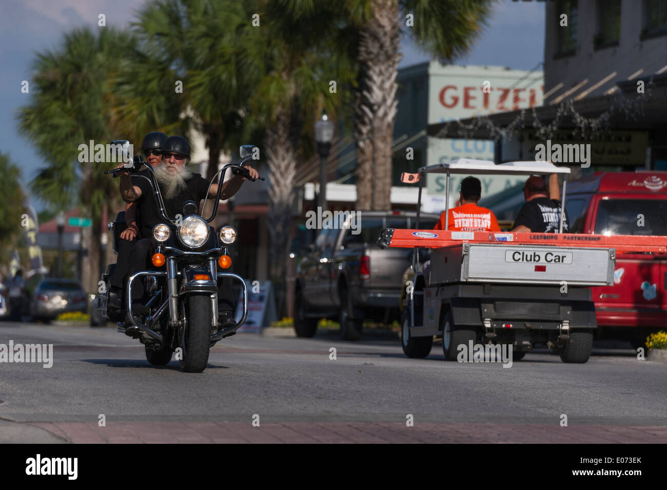 Main Street Leesburg, Florida during the 2014 Leesburg Bikefest annual