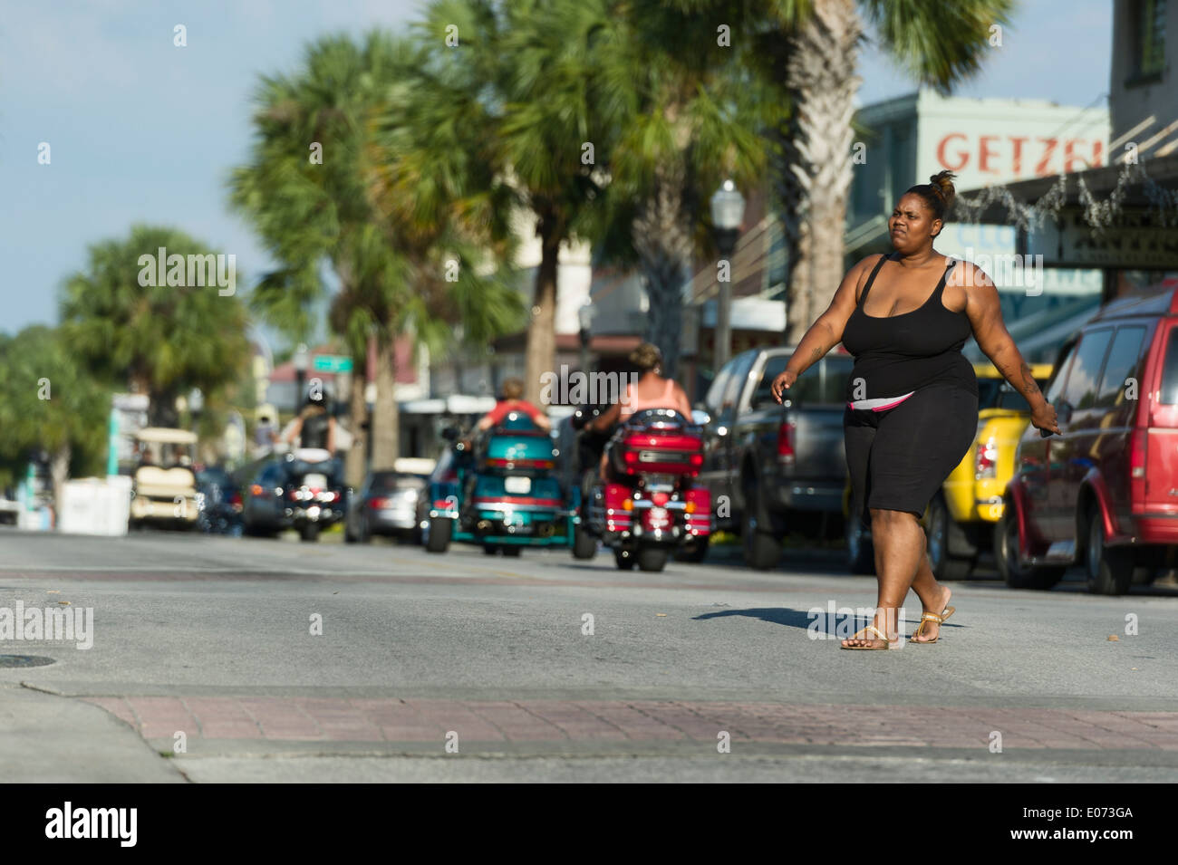 Main Street Leesburg, Florida during the 2014 Leesburg Bikefest annual