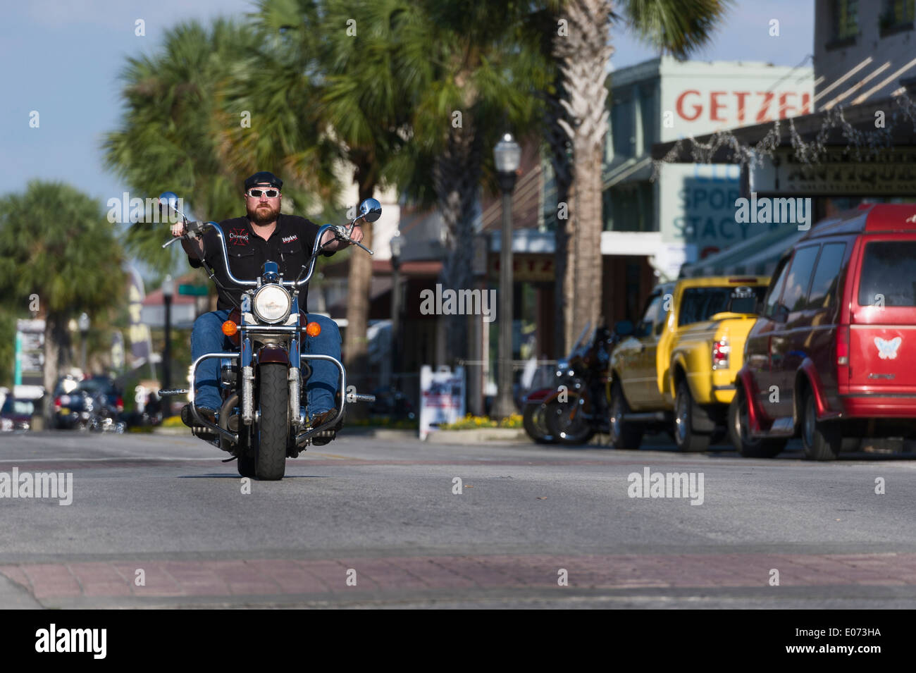 Main Street Leesburg, Florida during the 2014 Leesburg Bikefest annual