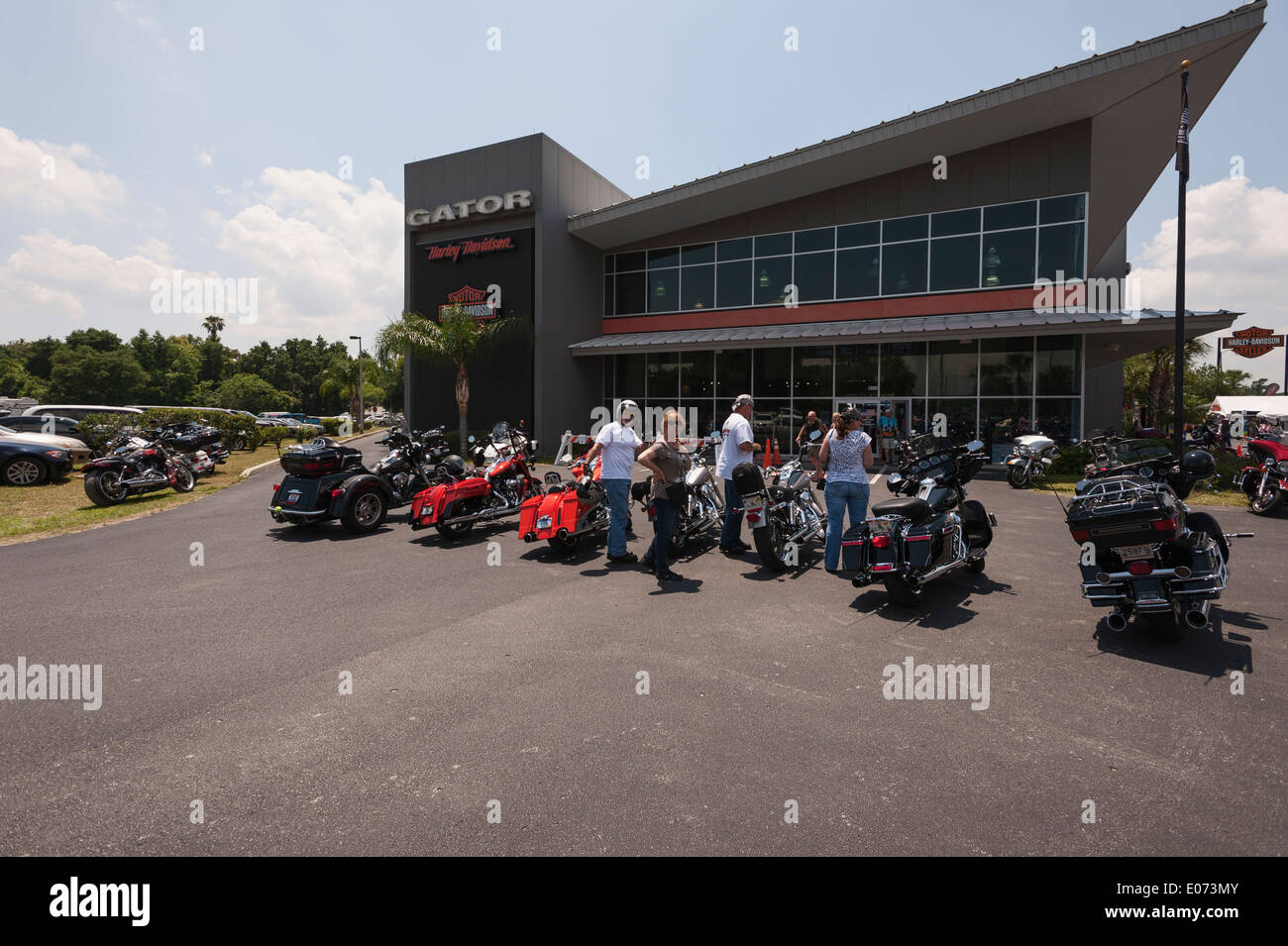 Harley Davidson motorcycle Dealership Leesburg, Florida USA Stock Photo
