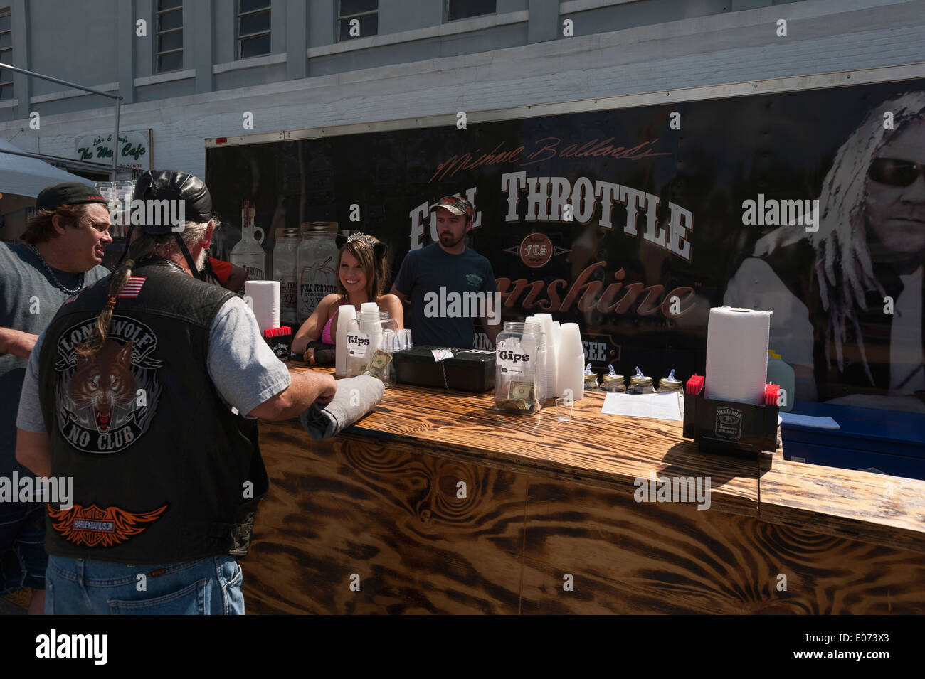 Outdoor Full Throttle Saloon at the Leesburg Motorcycle Bikefest 2014