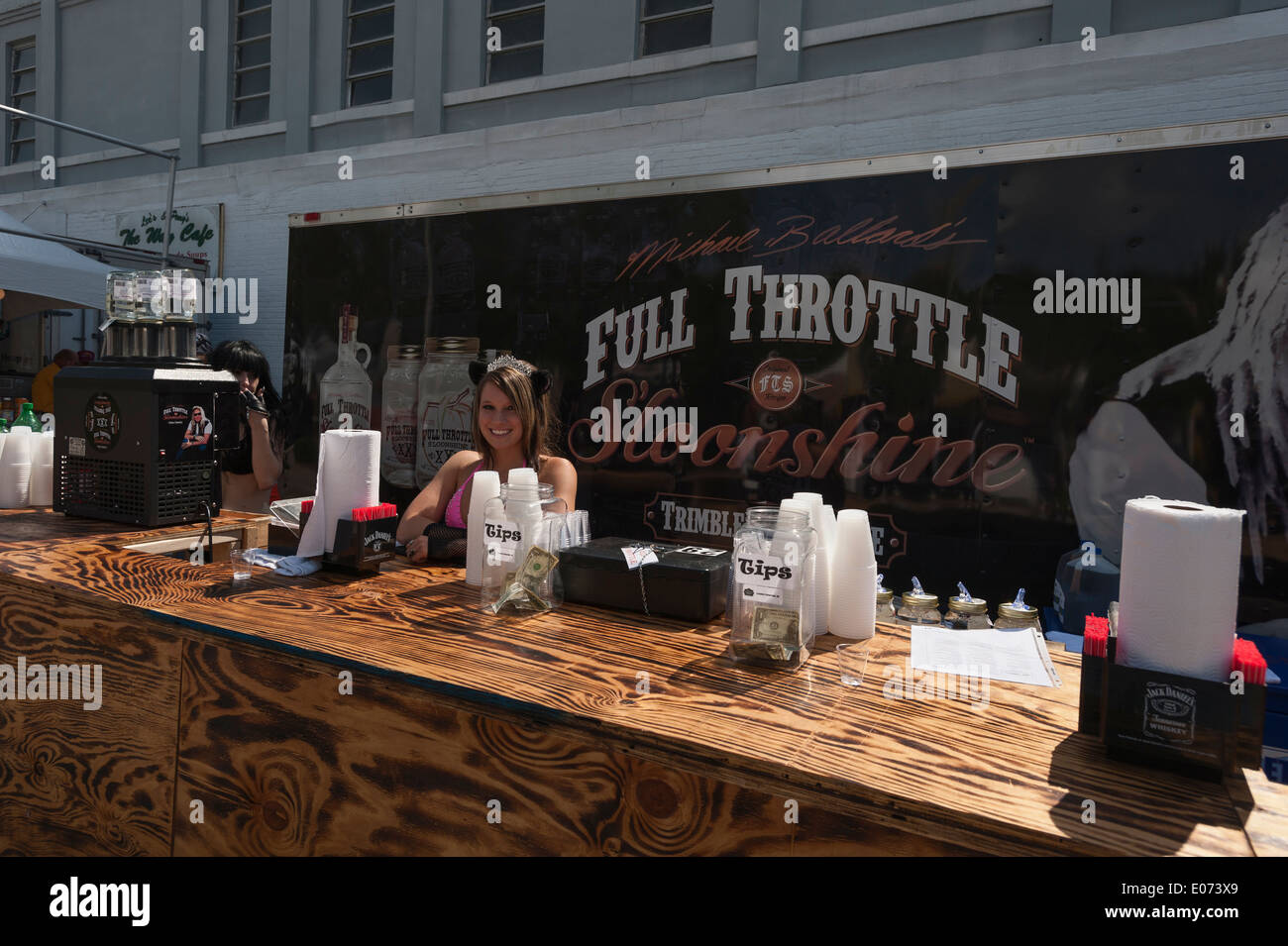 Outdoor Full Throttle Saloon at the Leesburg Motorcycle Bikefest 2014