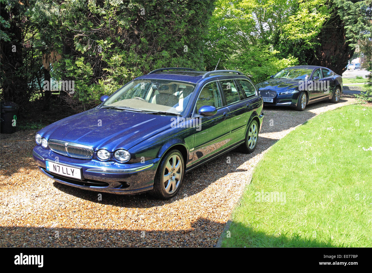 2005 Jaguar XType 2.0D Estate and 2012 Jaguar XF 2.2D Saloon, Surrey