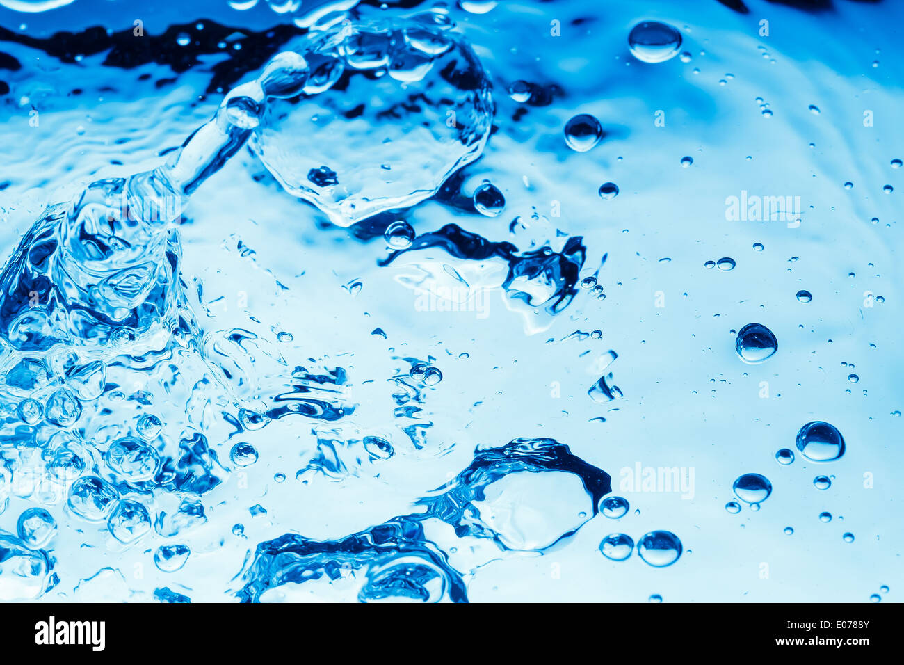 very nice abstract background of blue water drops from splash Stock ...