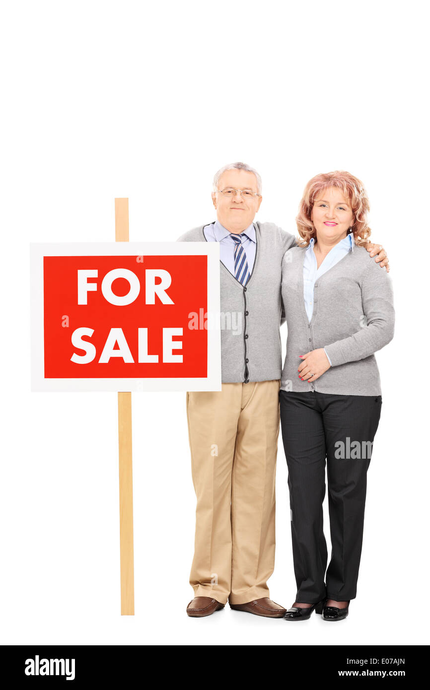 Old couple for sale sign hi-res stock photography and images - Alamy