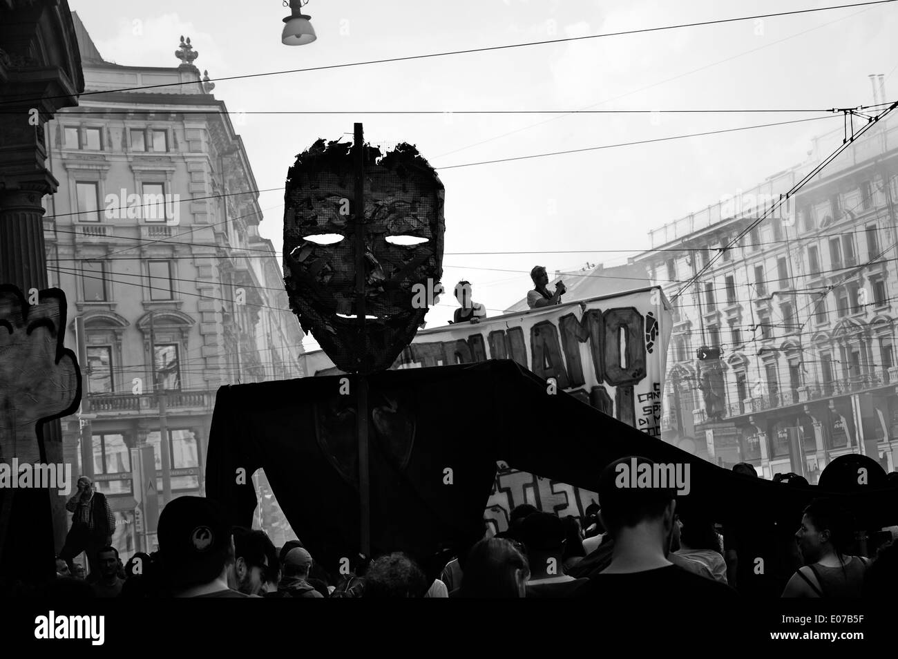 Milan, Italy. 'May Day' parade 2014. Stock Photo