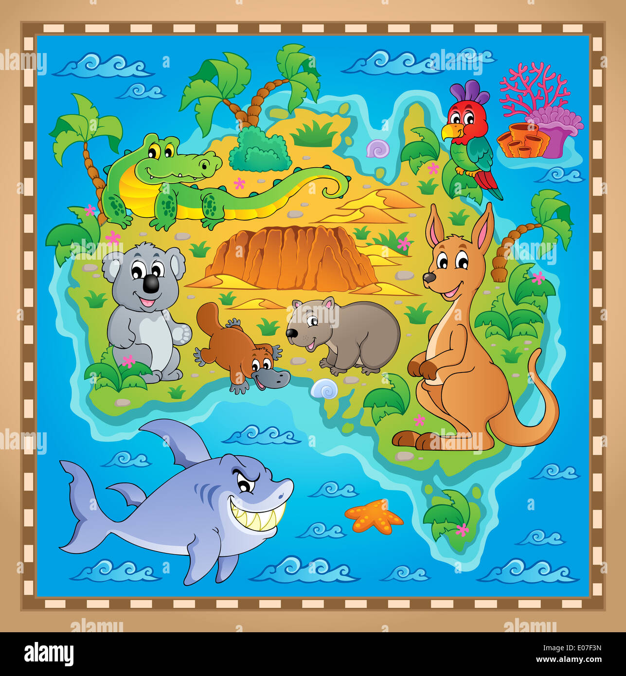 Australian Map Theme Image 2 Picture Illustration Stock Photo Alamy australian-map-theme-image-2-picture-illustration-stock-photo-alamy