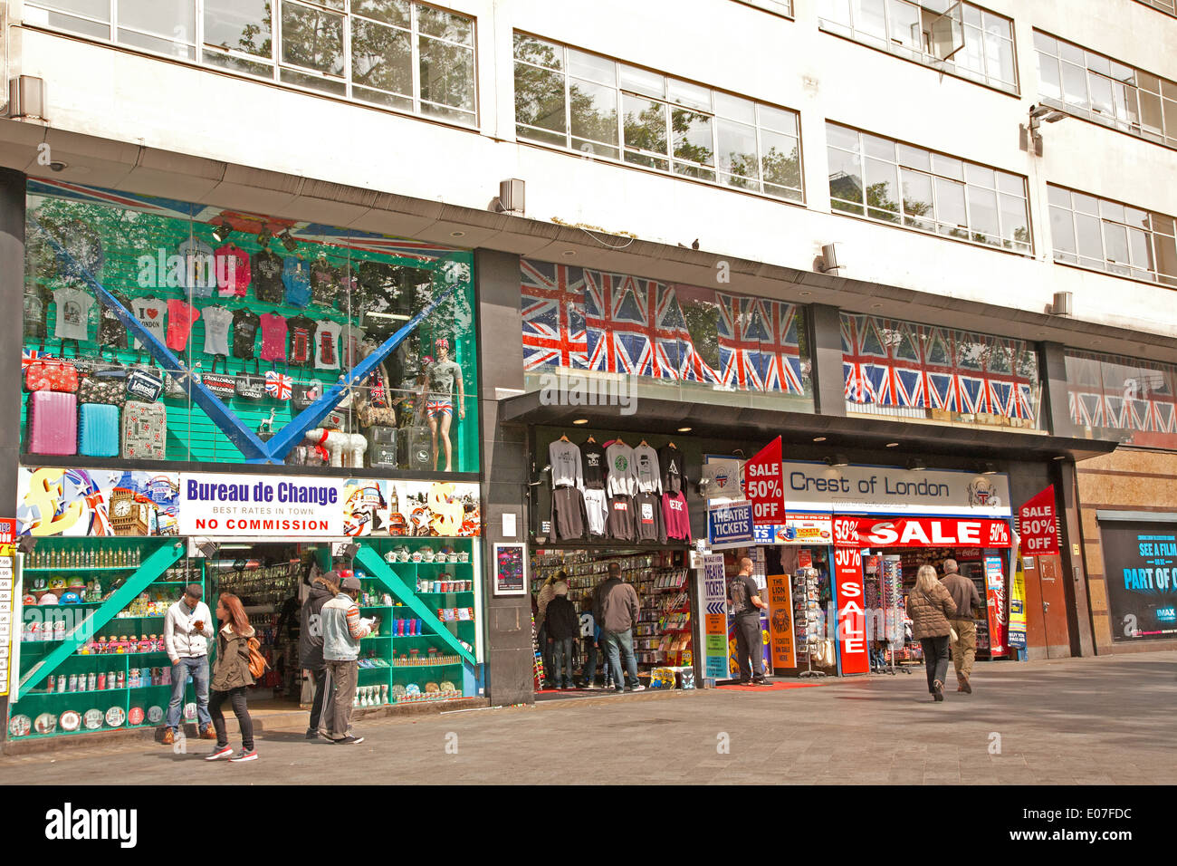 Souvenir shops in London Stock Photo