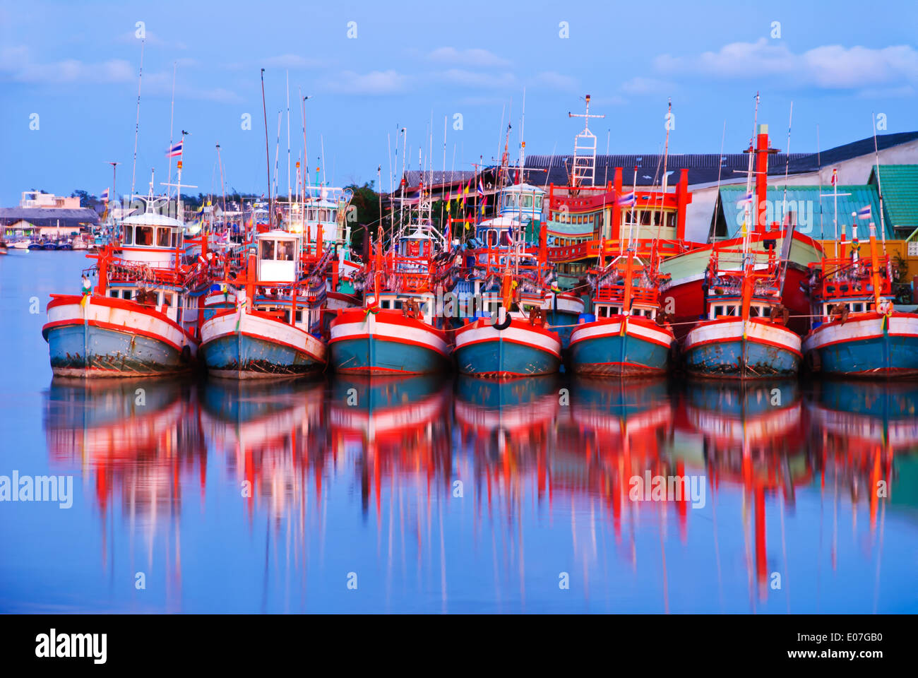 Fishing boats mast sky hi-res stock photography and images - Alamy