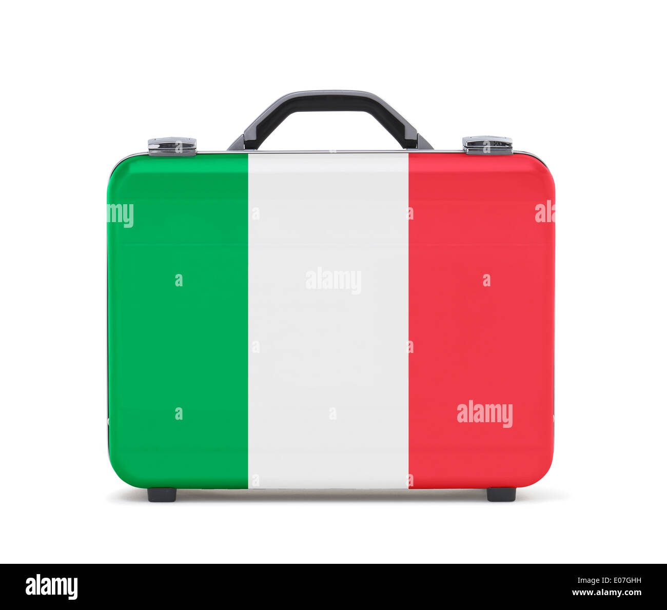 Business suitcase for travel with flag of Italy Stock Photo Alamy