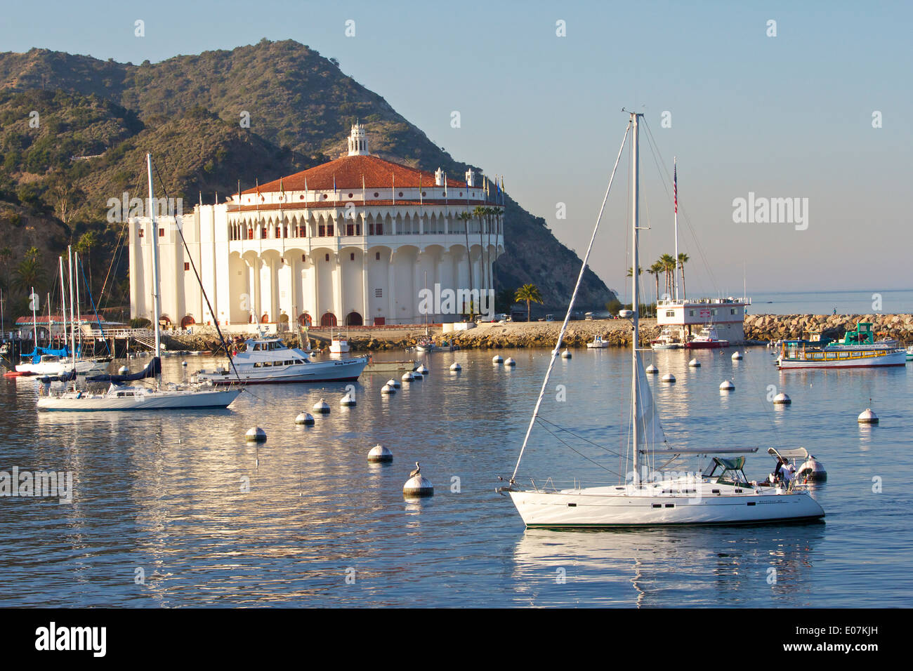 The Historic Casino Building In Avalon Catalina Island California Stock Photo Alamy
