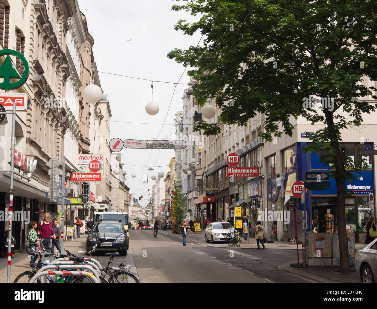 Neubau district traffic urban lifestyle daaytime city capital wien hi-res  stock photography and images - Alamy