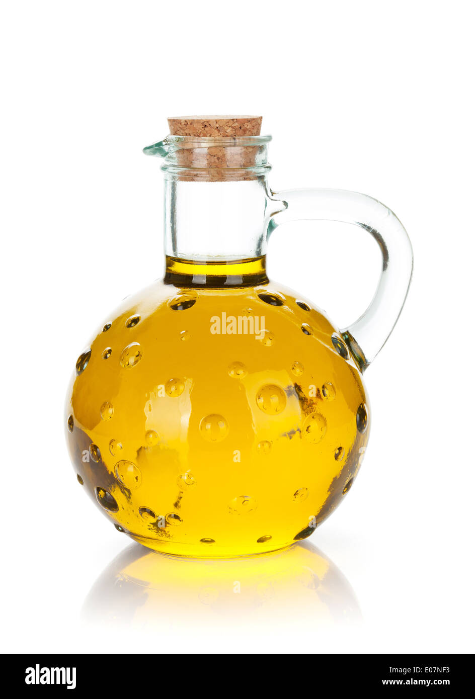 Vintage olive oil bottle. Isolated on white background Stock Photo - Alamy