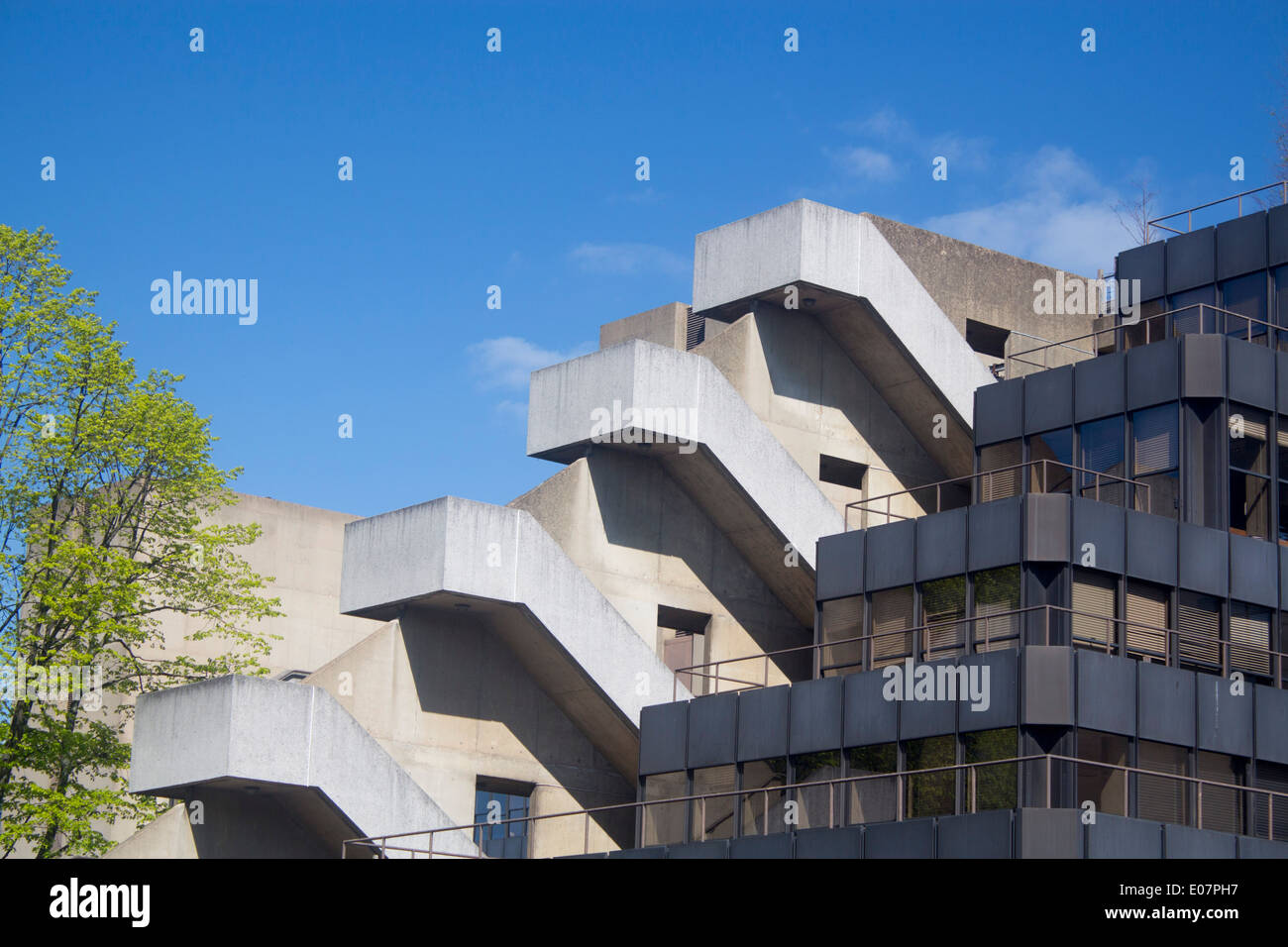 Institute of Education University of London Bloomsbury London England UK Brutalist architecture concrete Stock Photo
