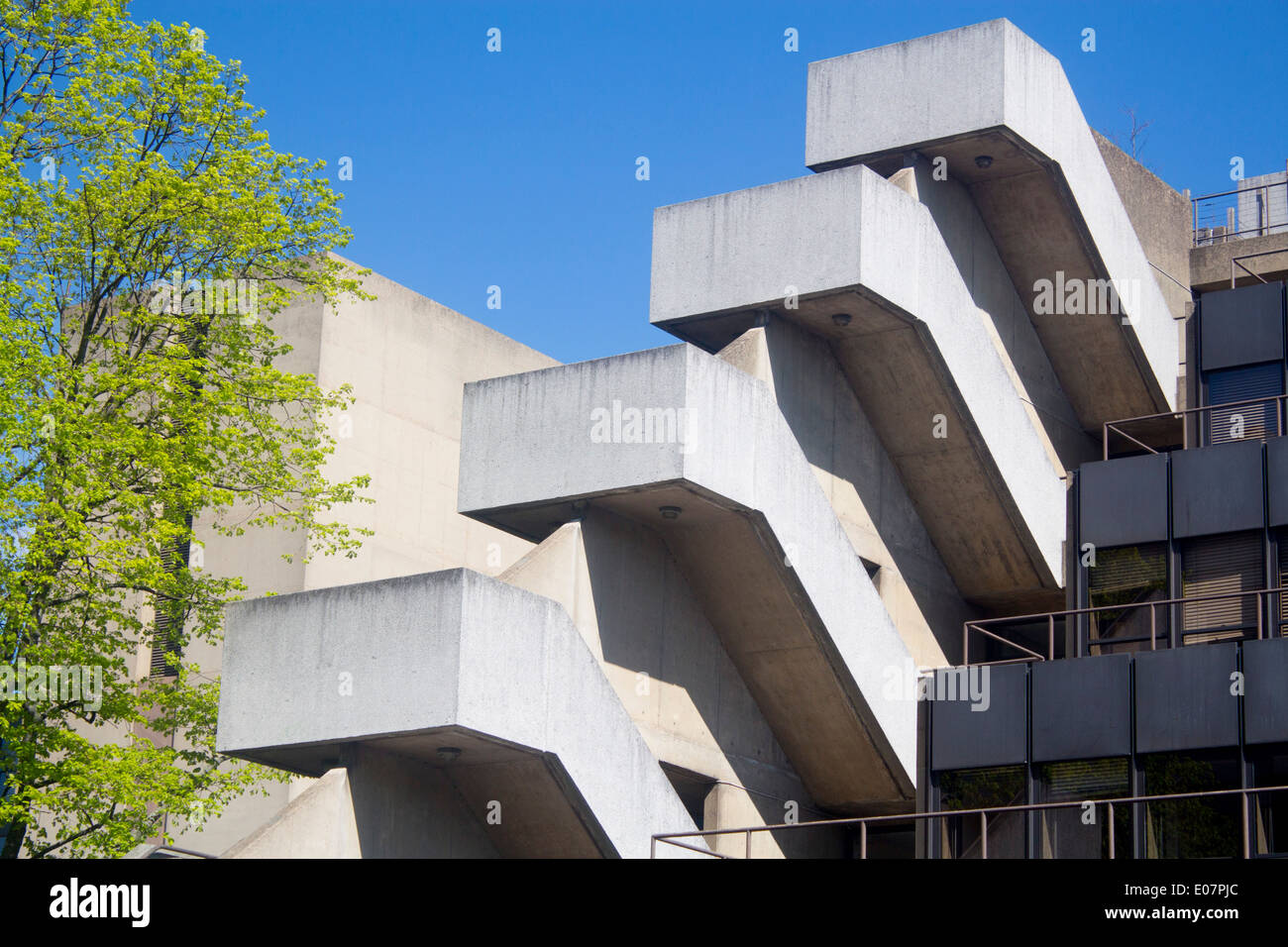 Institute of Education University of London Bloomsbury London England UK Brutalist architecture concrete Stock Photo