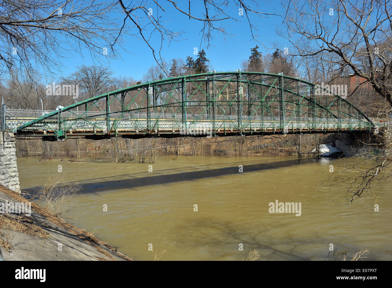 Blackfriars bridge an old iron bridge that crosses the river Thames in
