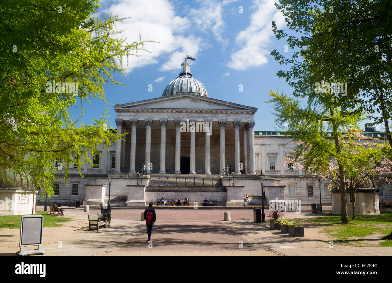 UCL University College London Main Building And Quad Bloomsbury Stock 