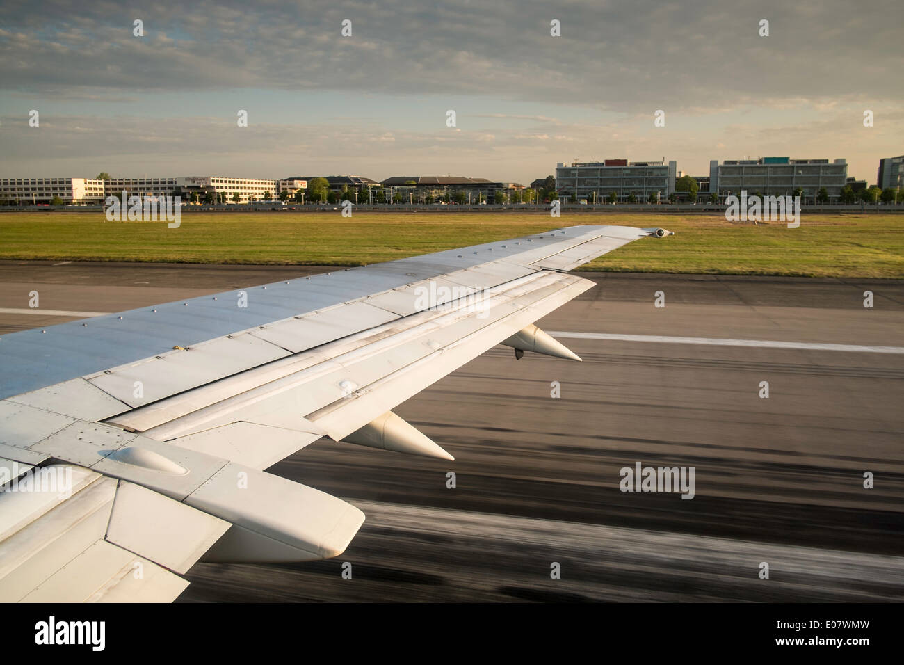 Taking off from Heathrow airport, London, United Kingdom Stock Photo