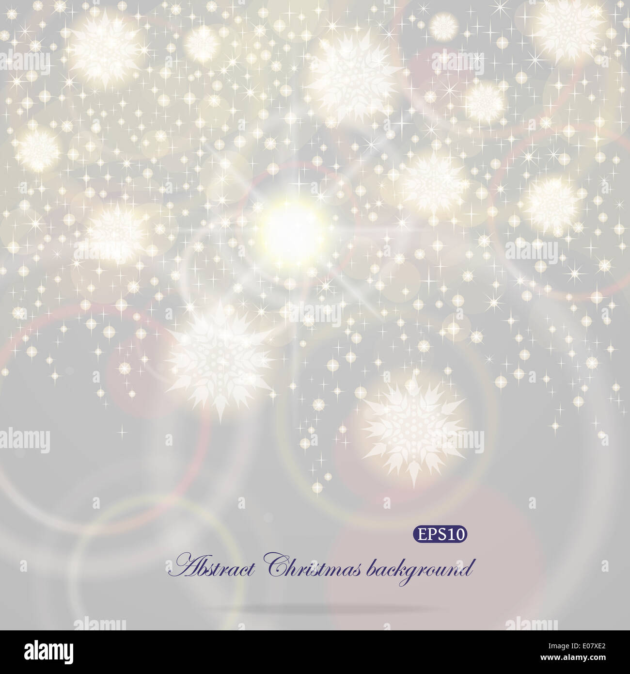 Christmas background with flying snowflakes Stock Photo - Alamy