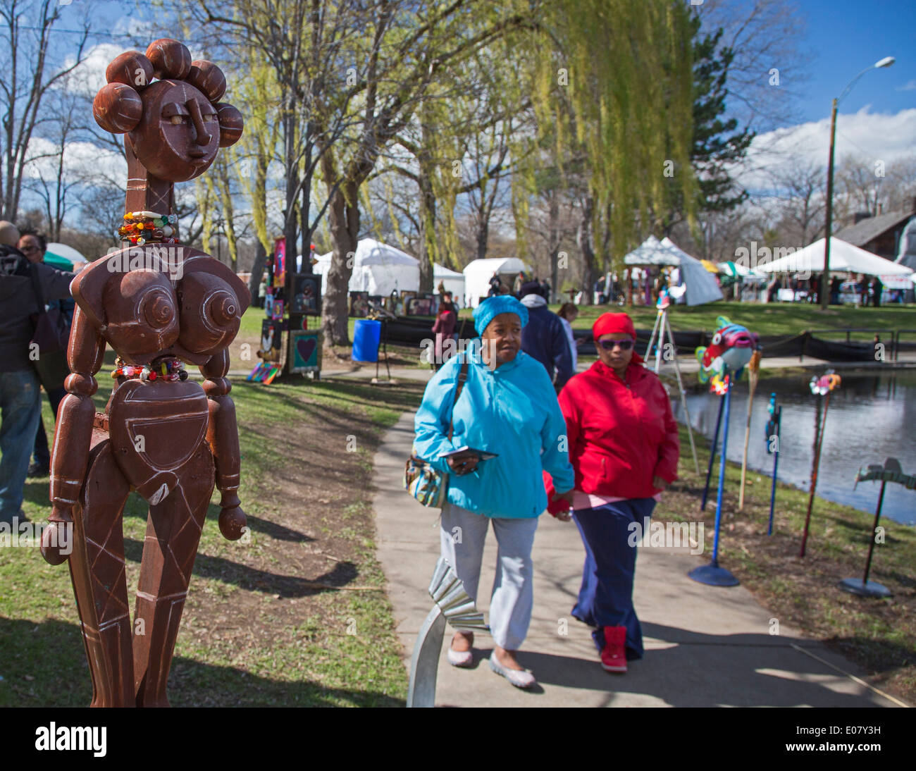 Detroit, Michigan The Palmer Park Art Fair Stock Photo Alamy