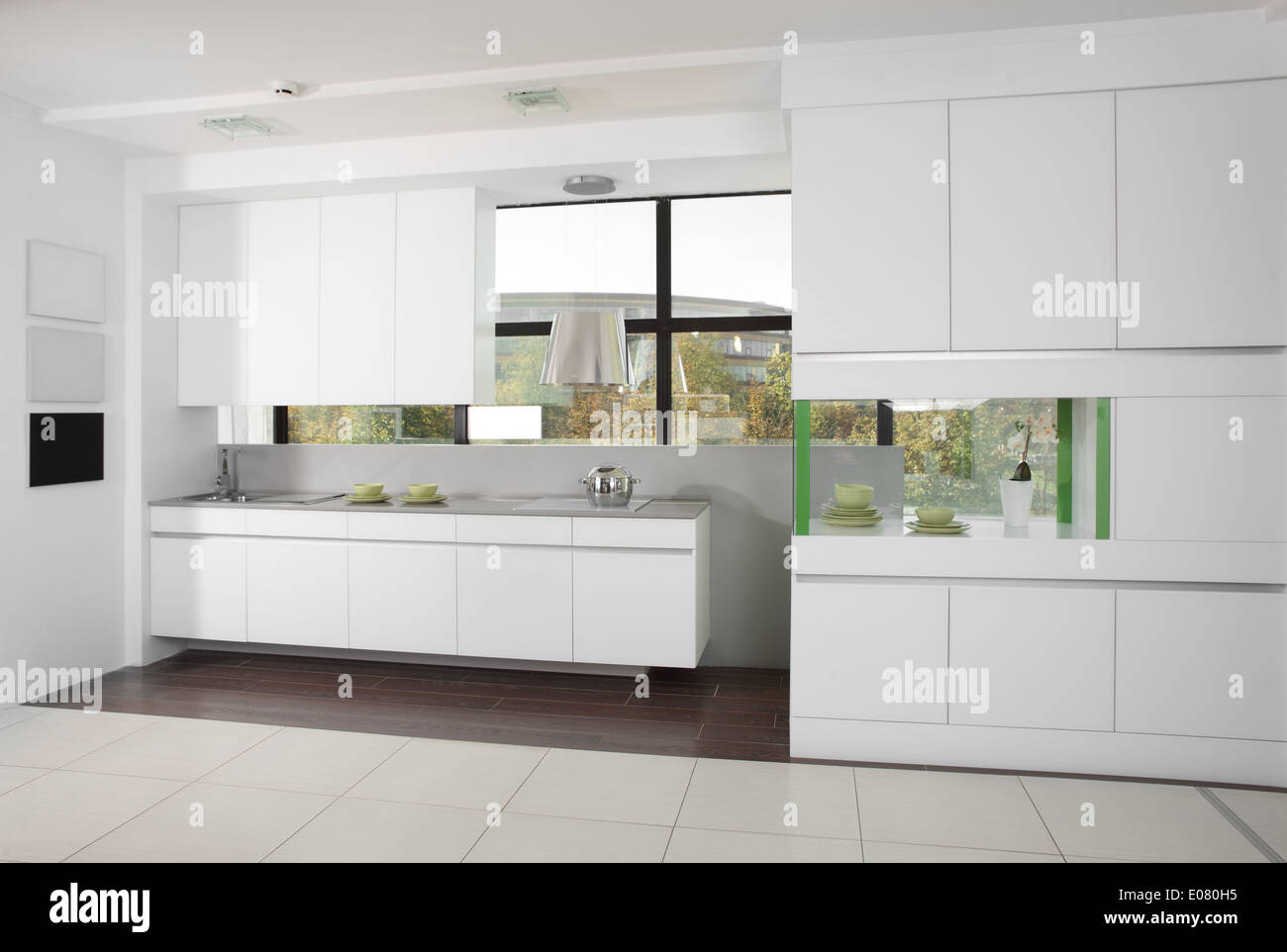 luxury kitchen interior with modern furniture Stock Photo - Alamy