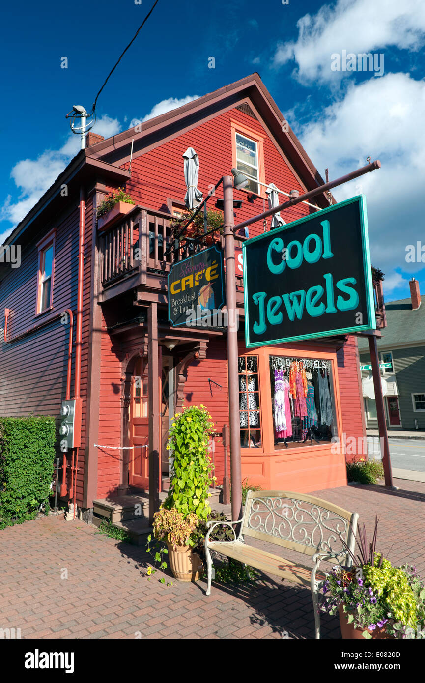 Commercial building in North Conway, New Hampshire, USA Stock Photo Alamy