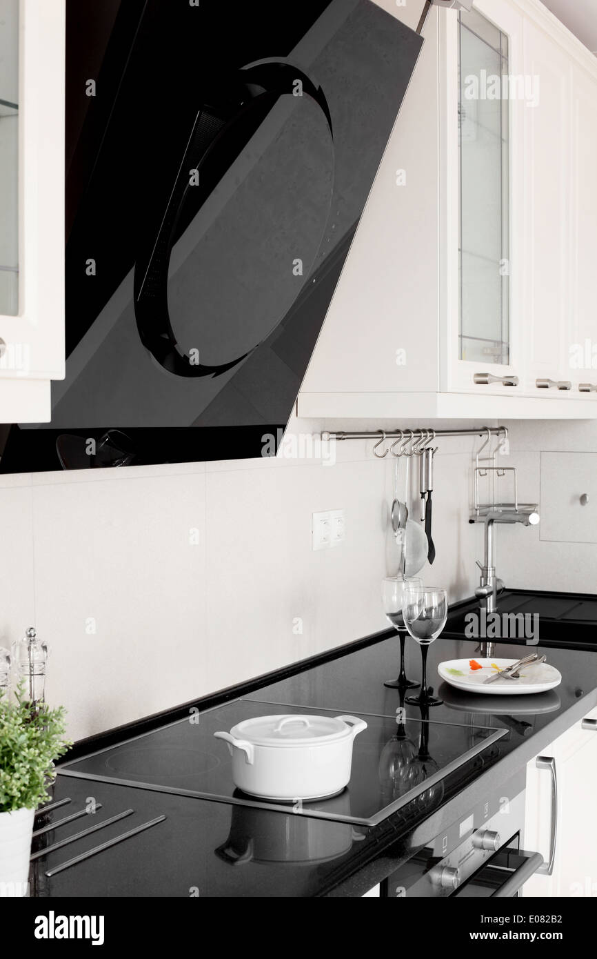 luxury kitchen interior with modern furniture Stock Photo Alamy