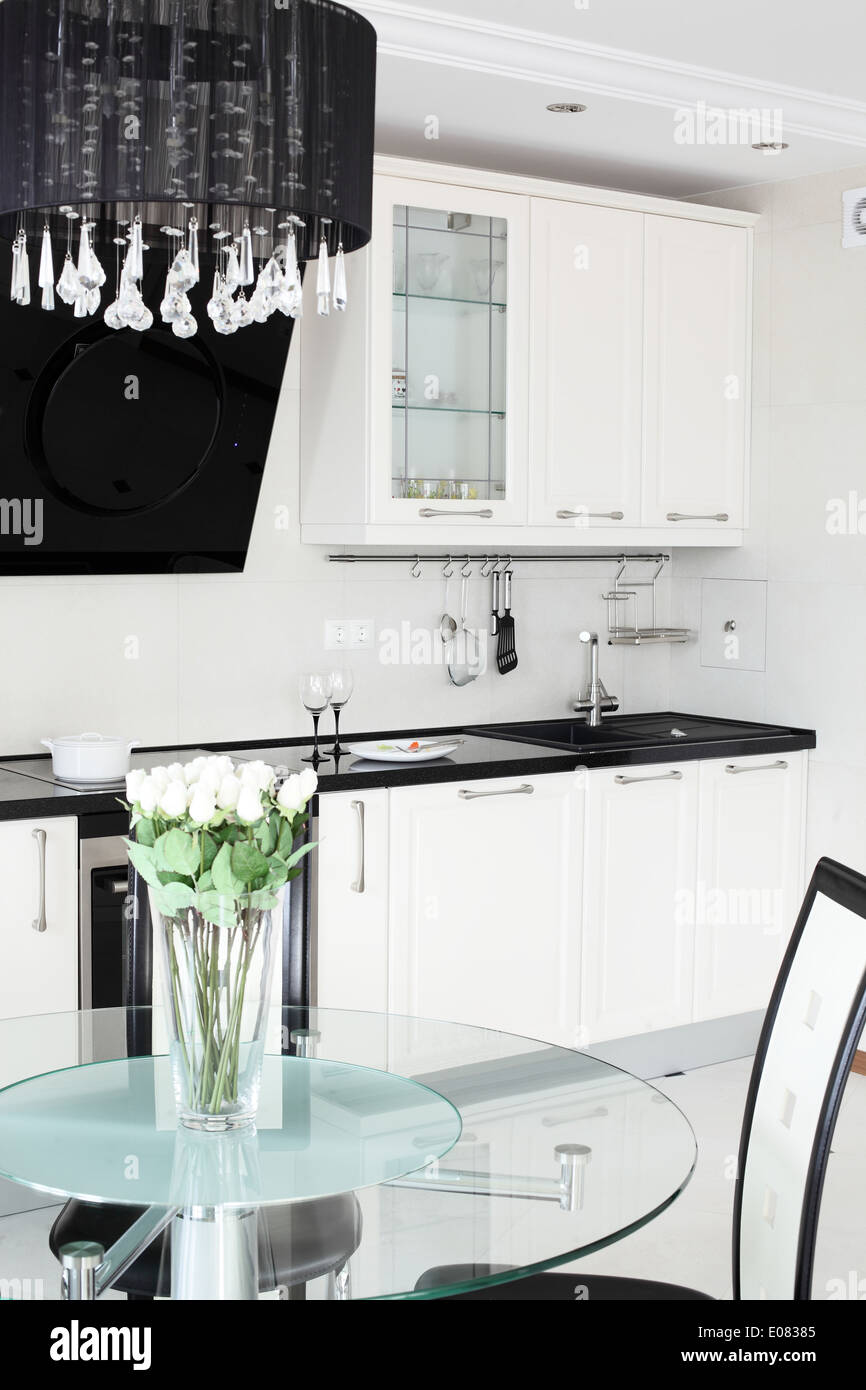 luxury kitchen interior with modern furniture Stock Photo - Alamy