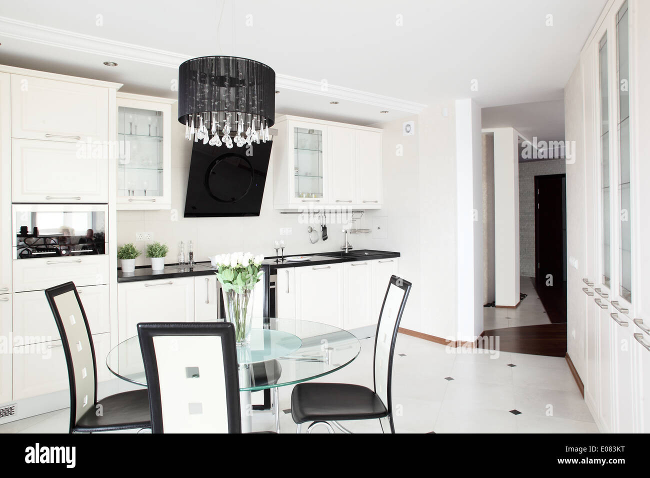 luxury kitchen interior with modern furniture Stock Photo - Alamy