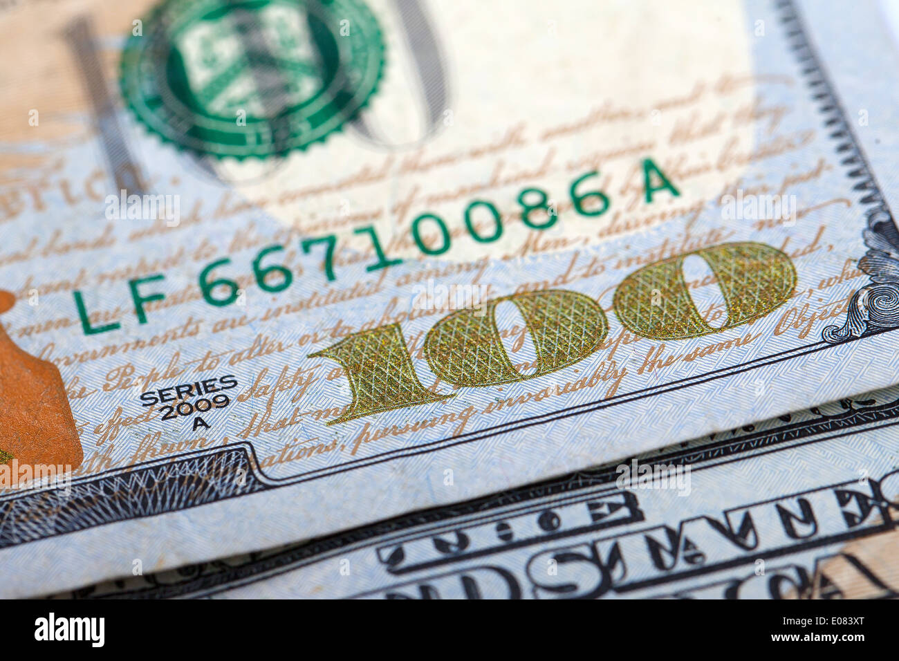 US One Hundred Dollar Bill Macro Stock Photo - Alamy