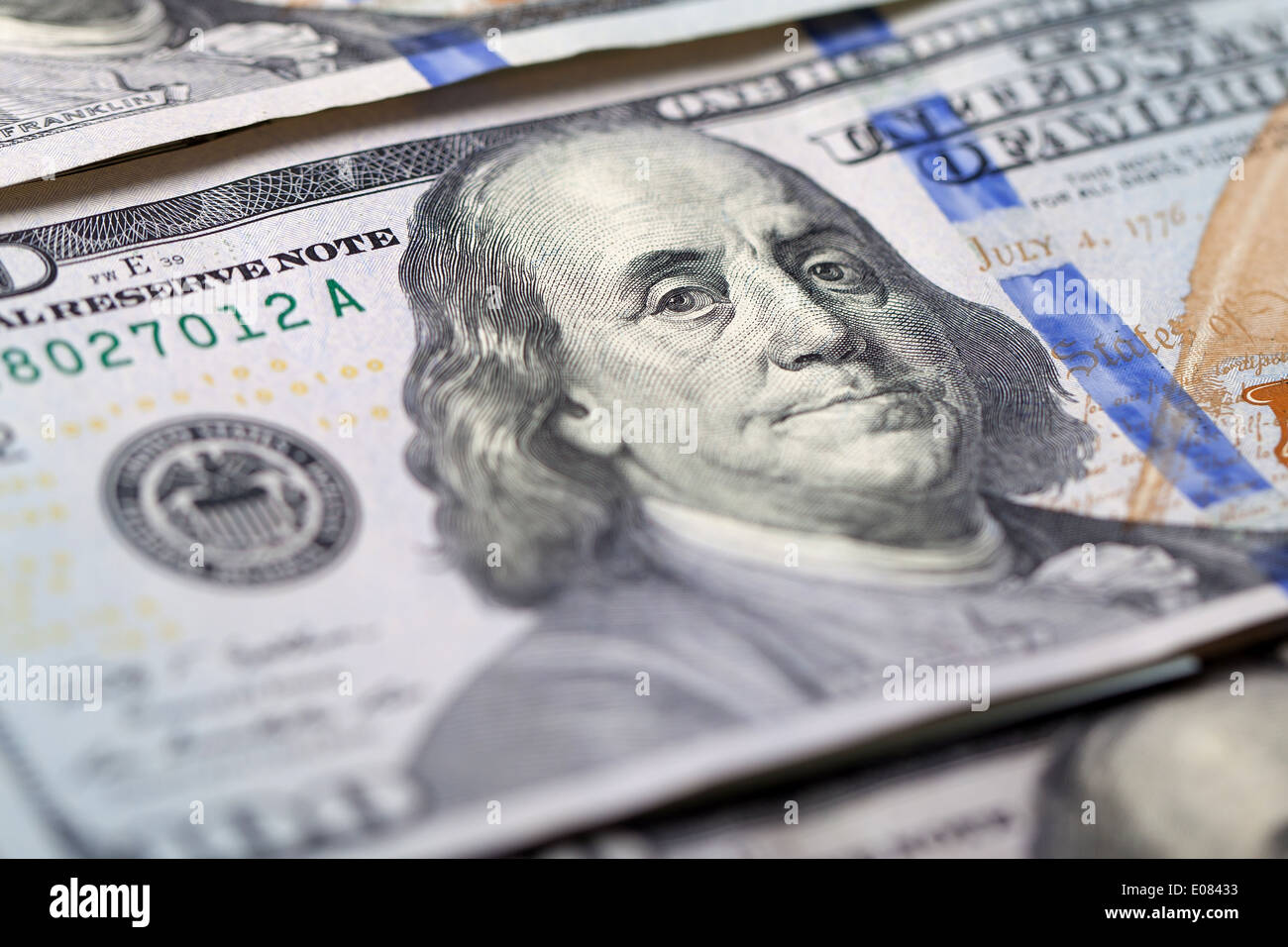 US One Hundred Dollar Bill Macro Stock Photo - Alamy